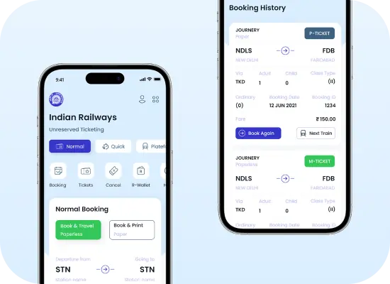 Indian Railway App Redesign